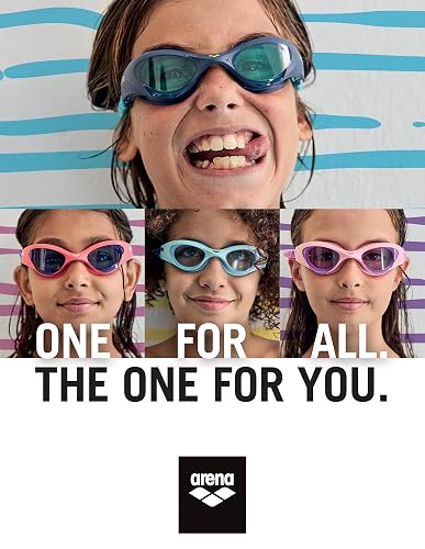 Arena - anteojos de natación Unisex para jóvenes de 6 a 12 años de Edad, Ajuste hermético a Prueba de órbitas, Lentes antivaho con Revestimiento antiespejo