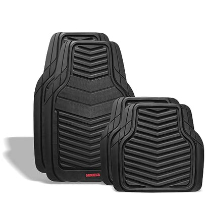 MIKEL´S Mikel's TA-4 Tapetes de Hule Color Negro Premium para Auto