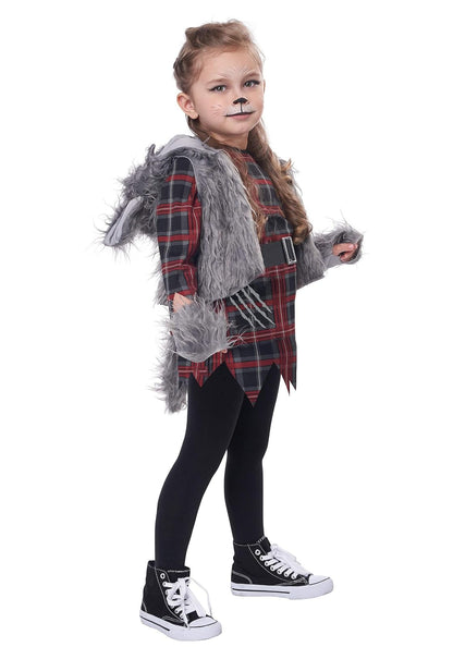 California Costumes Girls Wee-Wolf Werewolf Halloween Fancy Dress