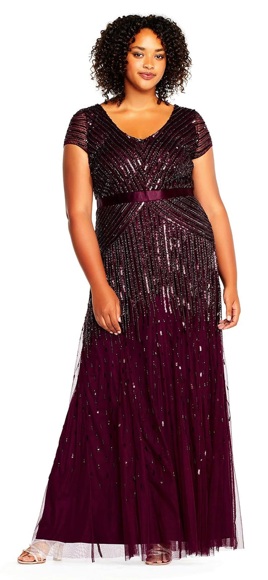 Adrianna Papell Vestido Largo