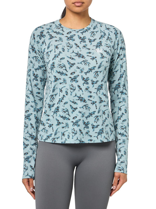 Columbia PFG Uncharted Knit Manga Larga Camiseta para Senderismo para Mujer