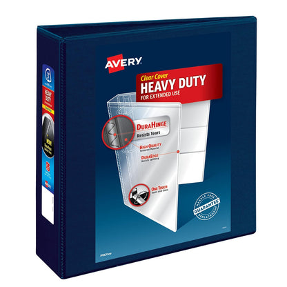 Avery Heavy-Duty EZD, cartapacio con anillo de cierre de un solo toque (EZD) - Azul marino - 7,62 cm