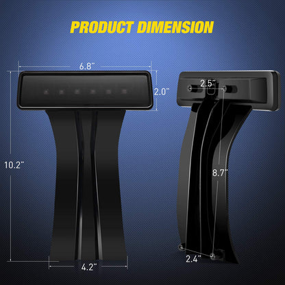 Nilight Tercera Luz de Freno LED de Montaje Alto TL-30, Lente Ahumada, para Jeep Wrangler JK 2007-2018