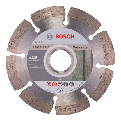 Bosch Disco segmentado STD Conc 115mm | Para hormigón, Ø 115 mm, accesorio profesional pequeño amoladora angular - 4 1 - 2"