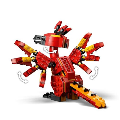 LEGO Harry Potter Fawkes : Fénix de Dumbledore Juguete, Figura de una Criatura Mítica, Mágico Regalo para Niñas y Niños de 8 Años o Más, Incluye el Sombrero Seleccionador 76448