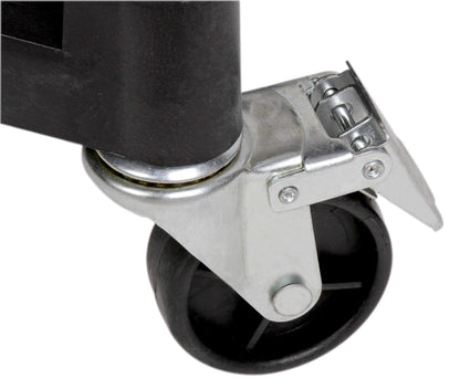 MaxWorks 80774 Carro de Plástico de 3 Estantes, Capacidad 225 lb, Negro