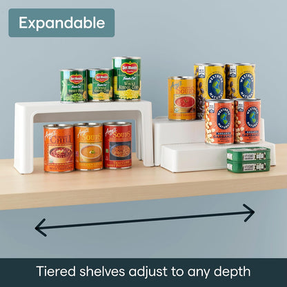 YouCopia Can ShelfSteps Organizer, 3 Shelf, White