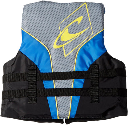 O'Neill Youth Superlite USCG Chaleco Salvavidas, Pacific/Humo/Negro: Amarillo, 1 Talla