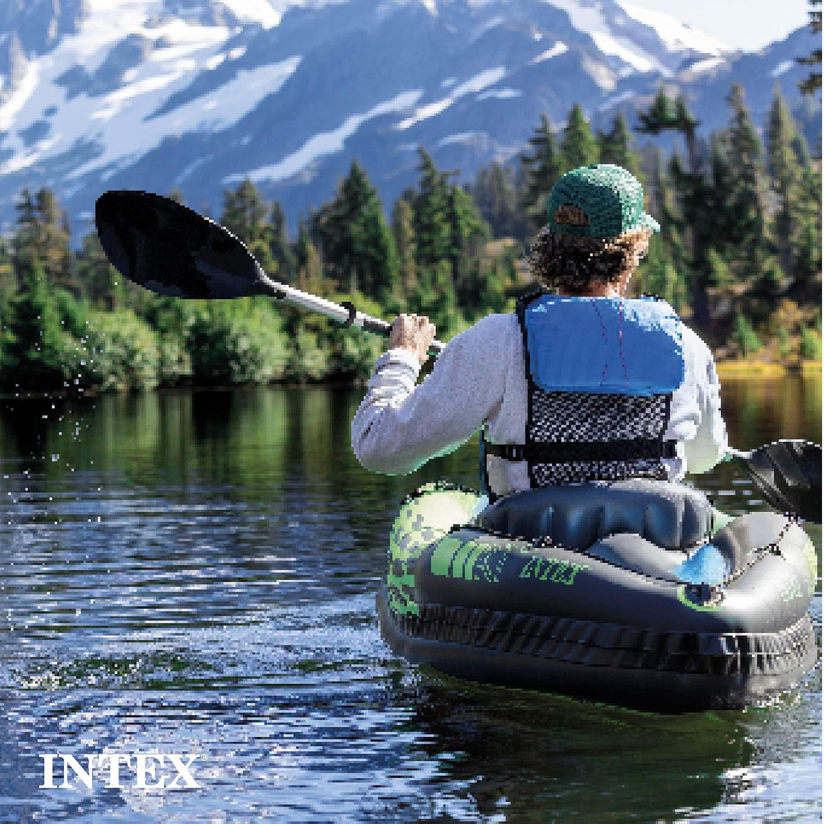 Intex Challenger - Juego Inflable de Kayak con remos de Aluminio