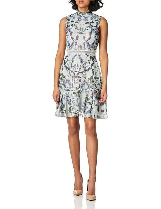 Donna Morgan Vestido sin Mangas de Gasa y Flare Vestido para ocasin Especial para Mujer