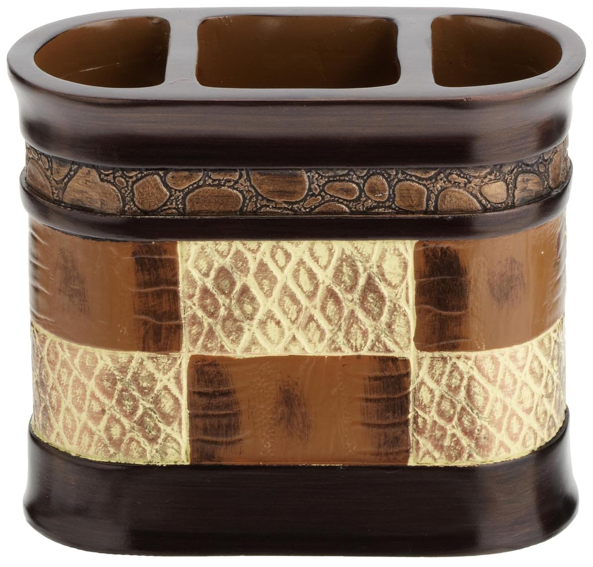 Popular Cepillo para Polvo de Dientes de baño Zambia, Soporte para Cepillo para Polvo de Dientes, Chocolate - Sostenedor de cepillo de dientes