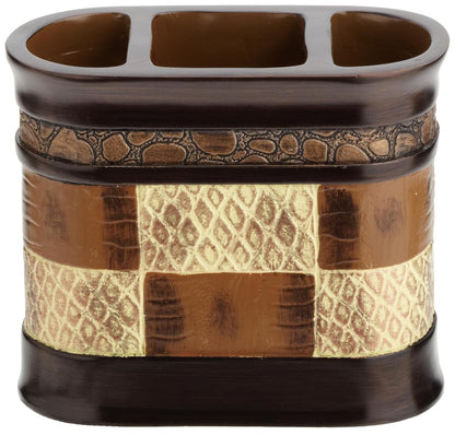 Popular Cepillo para Polvo de Dientes de baño Zambia, Soporte para Cepillo para Polvo de Dientes, Chocolate - Sostenedor de cepillo de dientes