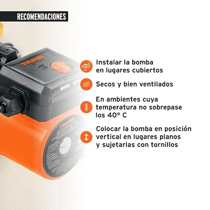 Truper PRE-1/6, Bomba presurizadora de 1/6 HP