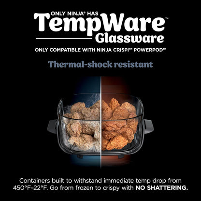 Ninja TempWare Contenedor de Vidrio 3.78 L con Tapa de Almacenamiento