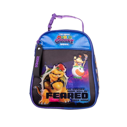 Ruz Lonchera Escolar Super Mario Bros Película Bolsa para Alimentos Bowser Infantil Poliéster Azul
