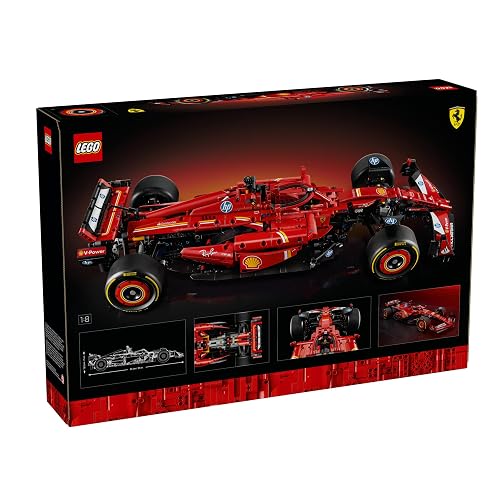 LEGO Technic Auto Ferrari SF-24 F1 Kit de Modelo para Adultos, construye tu Propio vehículo de Carreras, Set Ideal como Regalo para Aficionados a la Fórmula Uno 42207