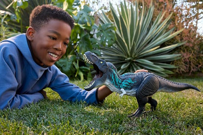 Mattel Jurassic World Feature T-Rex Dino | T-Rex JNL64 - Figura con músculos y uñas en la cola, mordida y costillas
