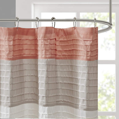 Madison Park MP70-2319 Shower Curtain, Coral