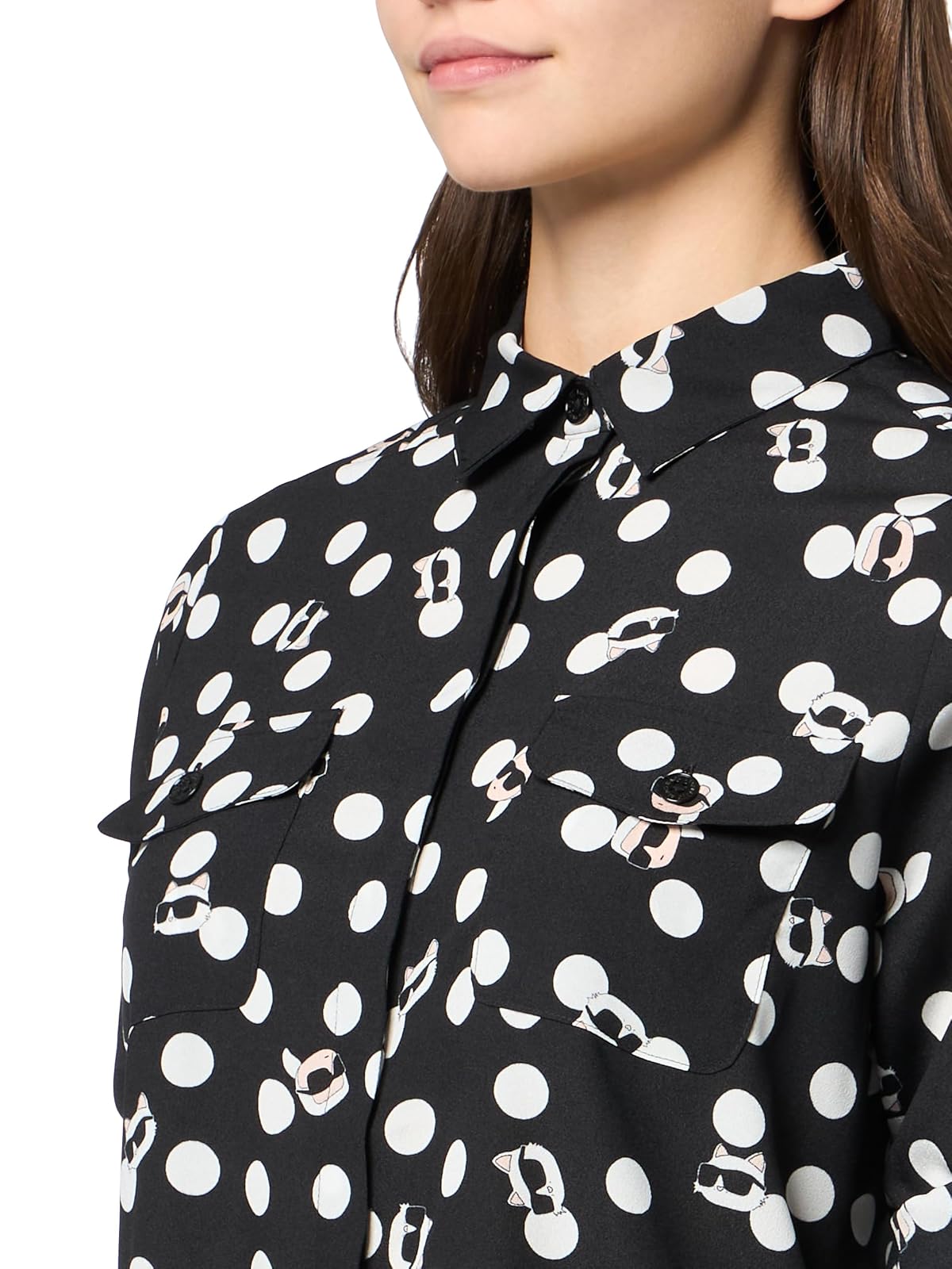 Karl Lagerfeld Blusa con Logotipo de Moda para Mujer
