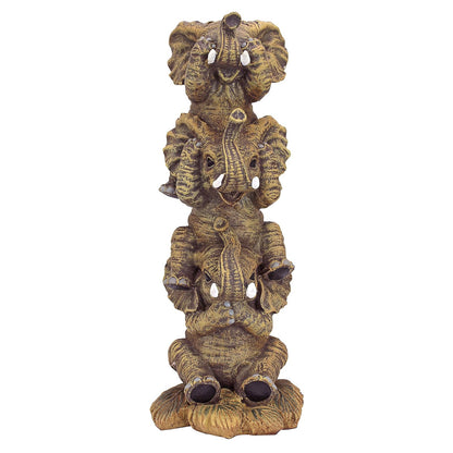 Design Toscano Estatua, Elefantes, Única, 1 | Estatua coleccionable | Individual | Mediano | Estatua coleccionable para exhibición en interiores | Diseño exclusivo Toscano