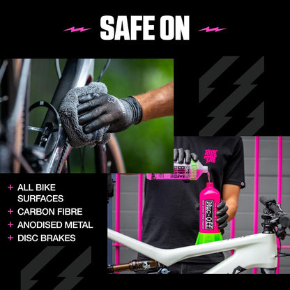 Muc-Off Limpiador Concentrado de Bicicleta, Nano Gel Biodegradable, Rosado, 1 L, 347US