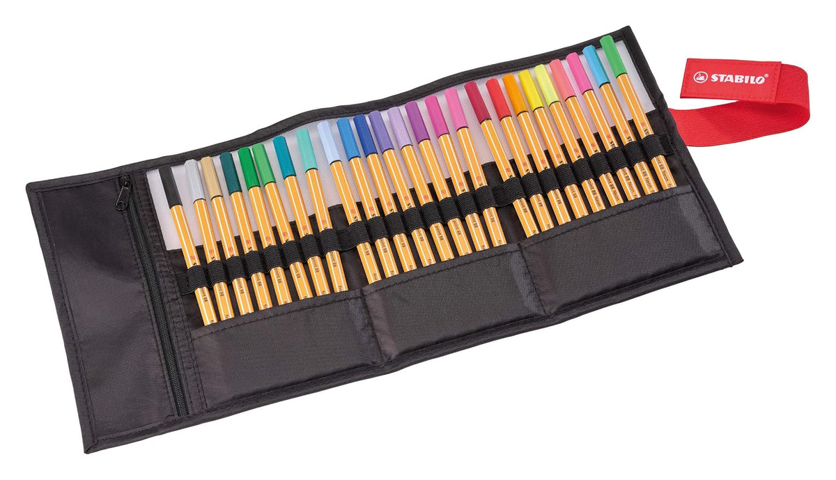 STABILO Point 88 ARTY - Rollerset con 25 Rotuladores Colores Difetentes