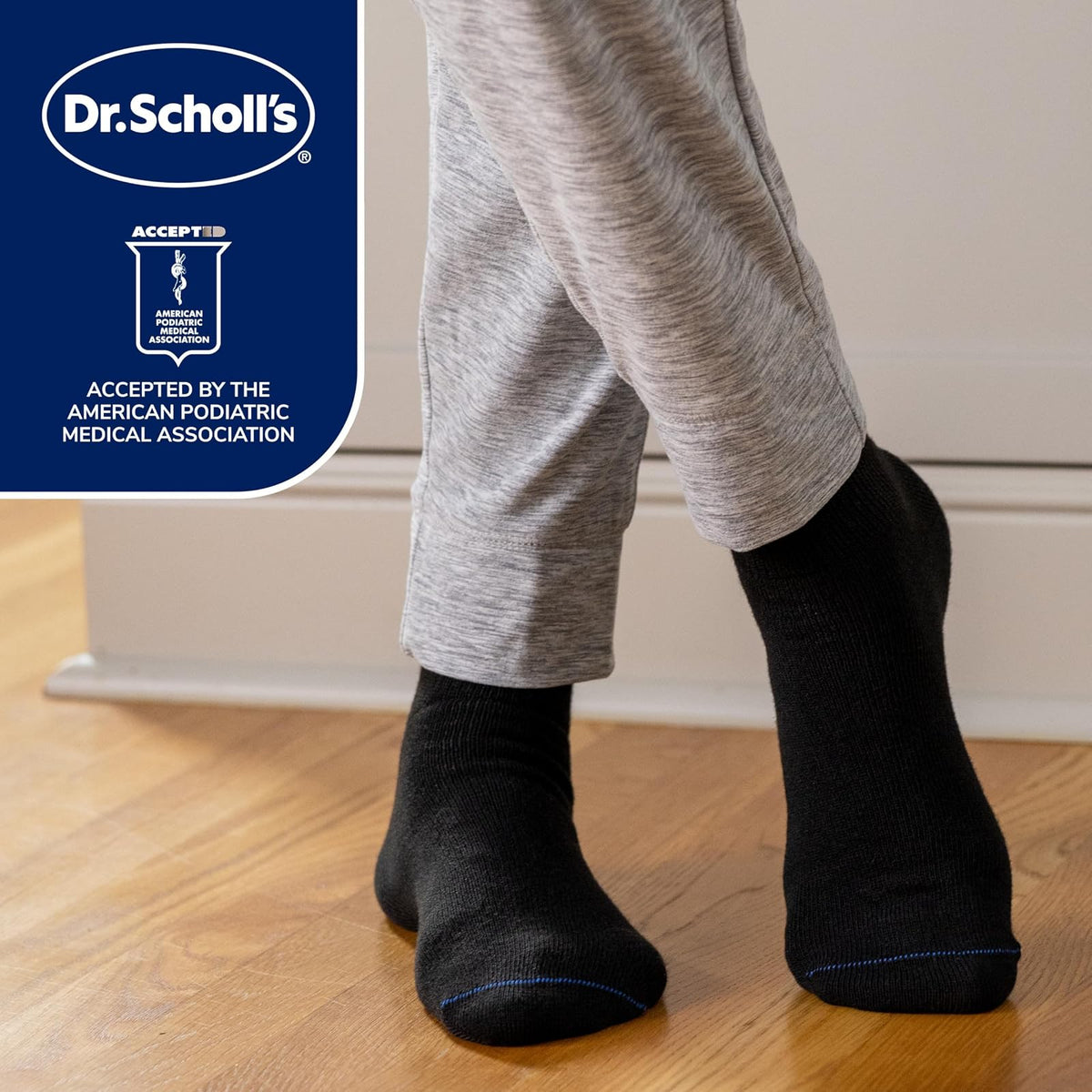 Dr. Scholl's Diabetes & Circulator Socks - 4 & 6 Pair Packs - Non-binding Moisture Management CalcetínHombre