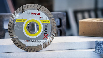 Bosch Professional - Disco de corte de diamante estándar (universal, X-LOCK, diámetro 115 mm, diámetro de orificio: 22,23 mm, ancho de corte 2 mm)