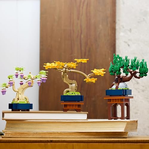 LEGO Minibonsáis Set de Construcción de Plantas Decorativas para Adultos, Decoración “Feng Shui” para el Hogar o la Oficina, Regalo de Cumpleaños 10373