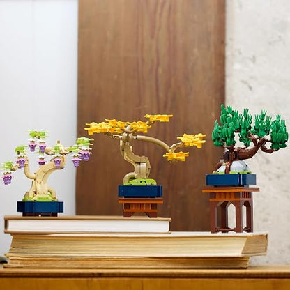 LEGO Minibonsáis Set de Construcción de Plantas Decorativas para Adultos, Decoración “Feng Shui” para el Hogar o la Oficina, Regalo de Cumpleaños 10373