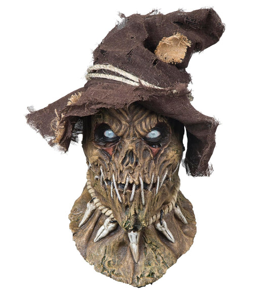 Ghoulish Productions Possessed Scarecrow, Máscara de Espantapajaros Poseído, Disfraz de Espanta Pajaros de Miedo Ideal para Halloween y Fiestas de Disfraces