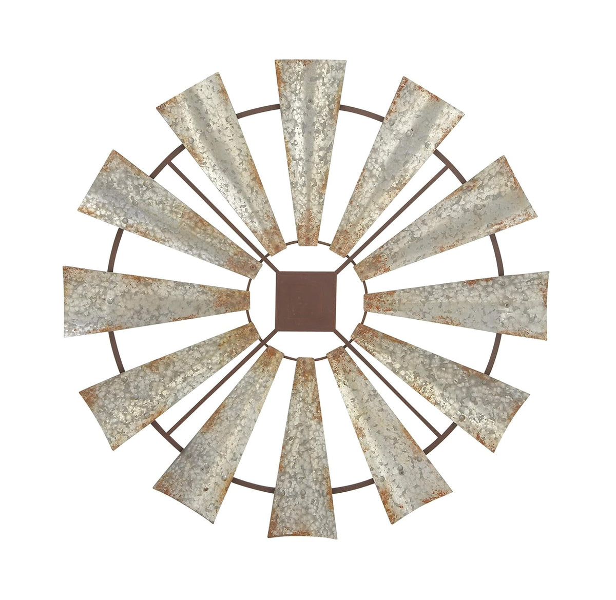 Decoración de Pared de Metal, 109 x 58 cm, Color Dorado, Rústico, Gris/Negro, 40" x 40", 1, 1