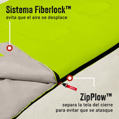 Coleman® Bolsa de Dormir Breeze™, Saco de Dormir para Acampar, Apto para Camping y Senderismo