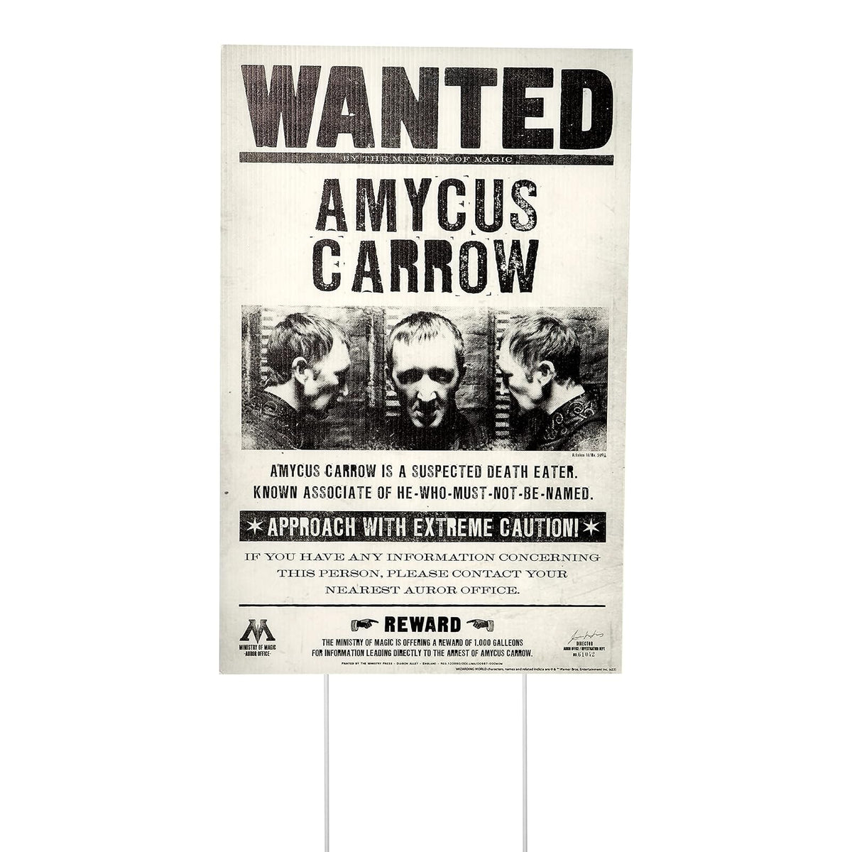 Rubie's Harry Potter Wanted - Cartel de decoración de césped, como se muestra, talla única