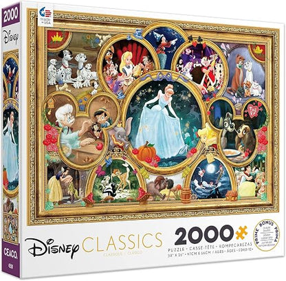 Ceaco - Rompecabezas Disney/Pixar de 2000 piezas de Disney Classics, para niños y adultos
