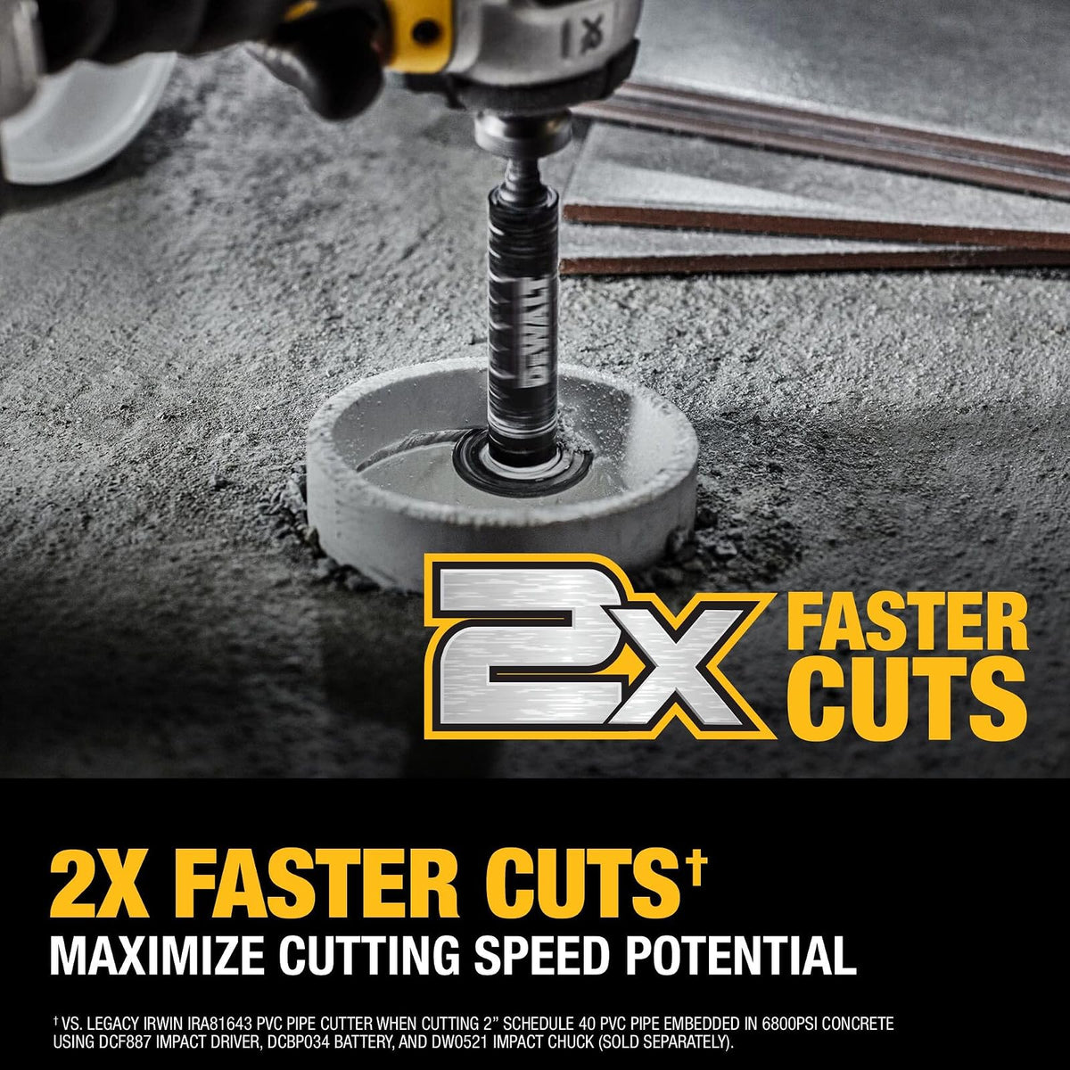 DEWALT Impact Connect Cortador de tubos de PVC, rueda de corte de grano de diamante (DWAIPCIR)