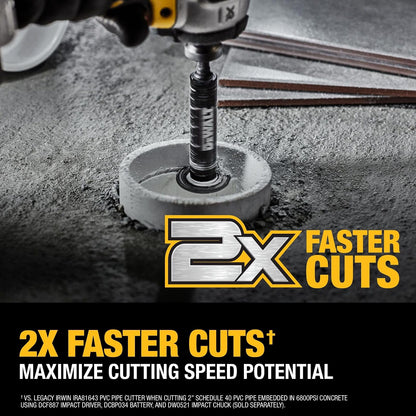 DEWALT Impact Connect Cortador de tubos de PVC, rueda de corte de grano de diamante (DWAIPCIR)