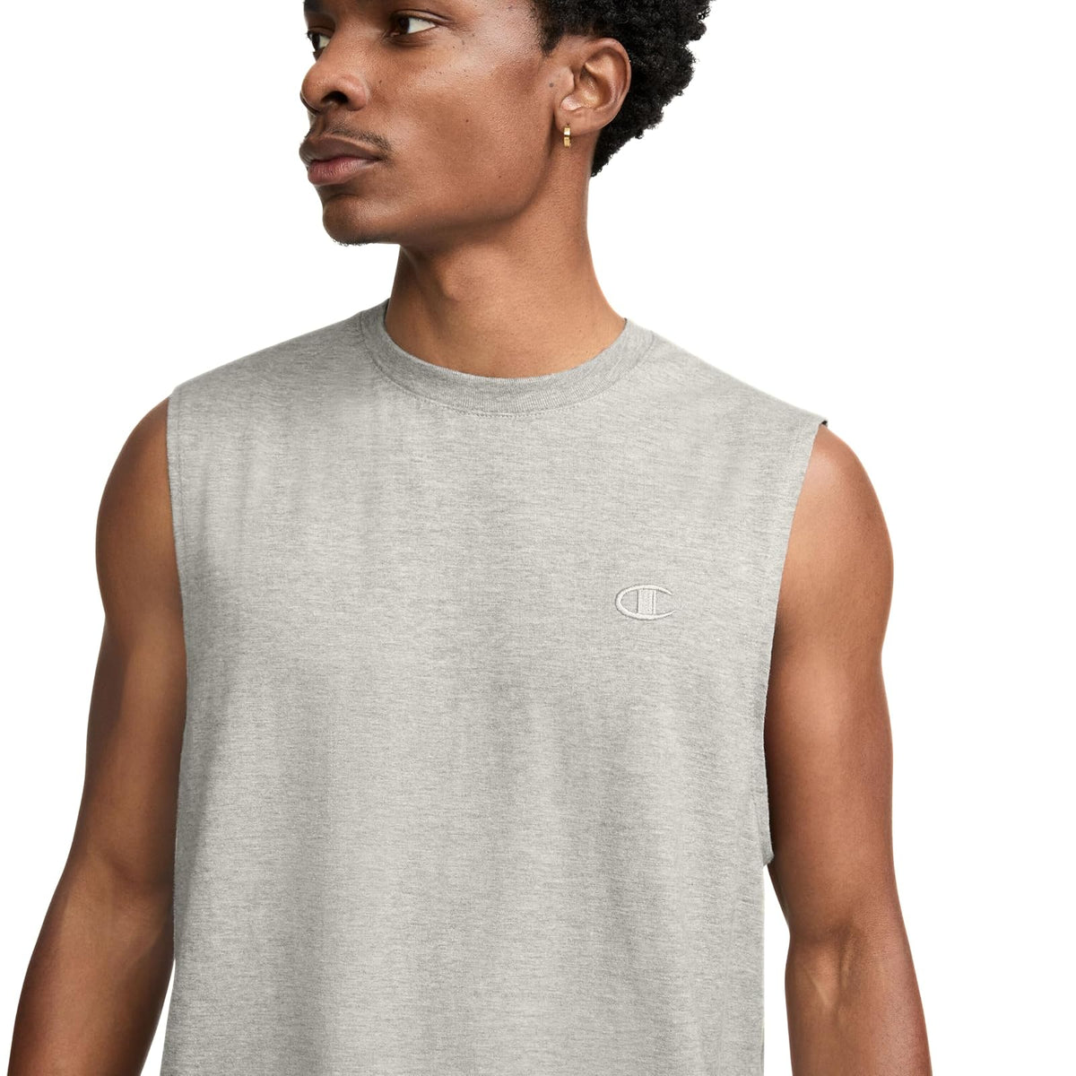 Champion Playera clásica de algodón Muscular, Playera Muscular de algodón Puro, Playera básica para Hombres Camiseta para Hombre