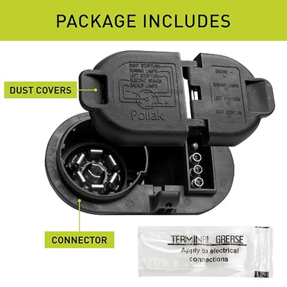 Hopkins Towing Solutions 40974 Multi-Tow Ajuste Exacto OE de Repuesto 7 Cuchillas y 4 Conectores Planos, Compatible con Modelos seleccionados, (por Favor, Verifica la aplicación del vehículo)