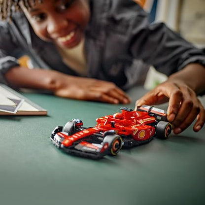 LEGO Speed Champions Auto de Carreras Ferrari SF-24 F1 Set con vehículo de Juguete y piloto, Modelo construible, Juego con 1 minifigura, Regalo Coleccionable para niños 77242