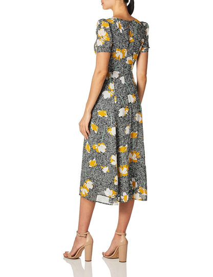 ASTR the label Vestido de Manga Corta Zenn Midi con Escote de corazón Vestido para Mujer