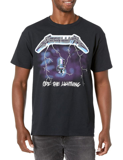 Metallica Playera Metallica Ride The Lightning CamisetaUnisex Adulto