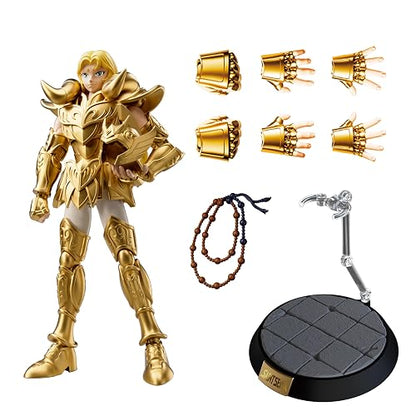 Blokees Saint Seiya Champion Class: Aries Mu Manga Setting 75002 | Figura de acción articulada, 15 cm, kit de construcción, para coleccionistas
