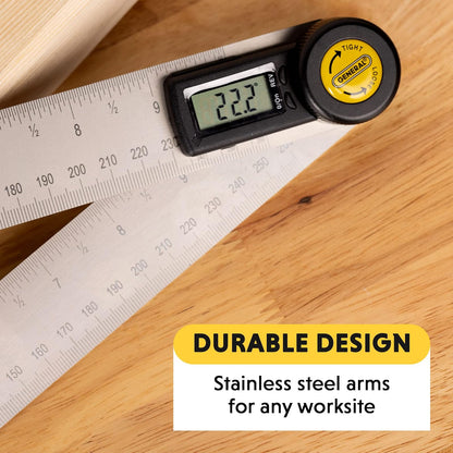 General Tools & Instruments 823 Digital Angle Finder Rule, 10-Inch