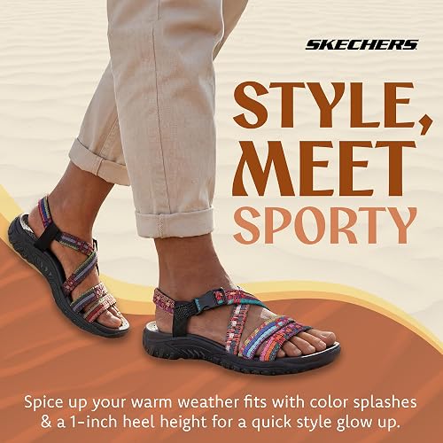 Skechers Reggae - Sew Me - Boho tejido con tiras destalonados Sandalia para Mujer