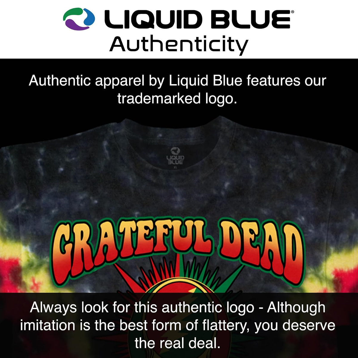 Liquid Blue Camiseta Grateful Dead-Montego Bay para Hombre
