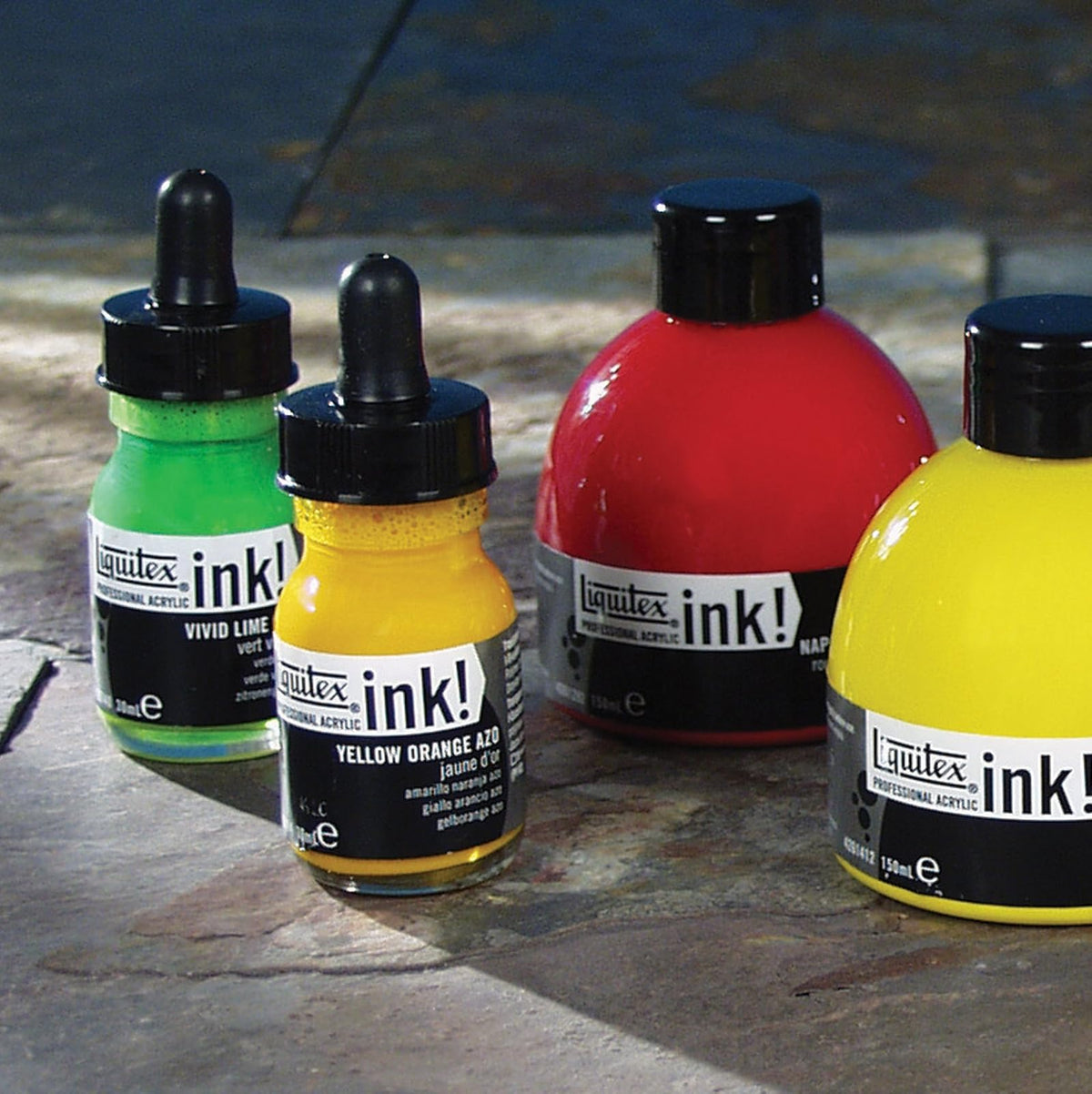 Reeves 104201 Professional Acrylic INK Essential 6-Piece Set