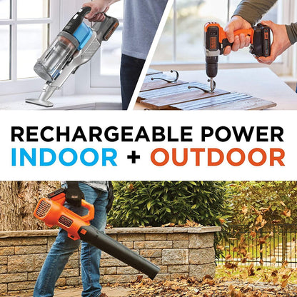 BLACK+DECKER 20 V MAX 2.0 Ah batería de iones de litio, paquetes de baterías recargables inalámbricas, compatible con la plataforma de batería de 20 V MAX BLACK + DECKER (LBXR2020APB)