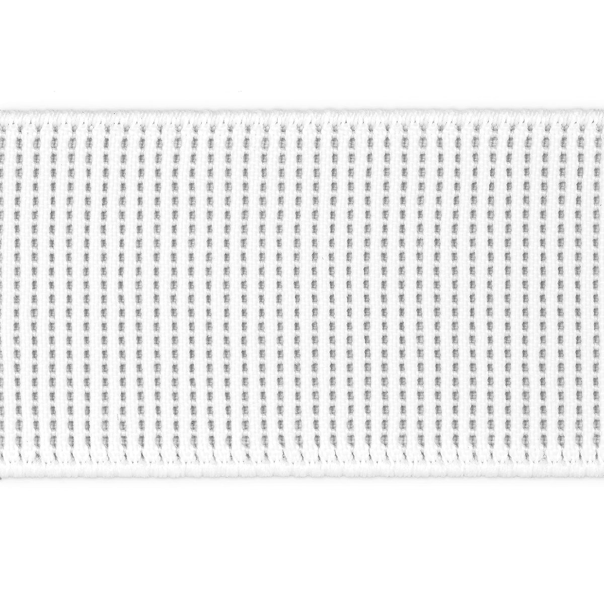 Dritz Elástico acanalado de 3,8 cm, no enrollable, color blanco