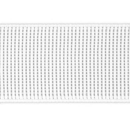 Dritz Elástico acanalado de 3,8 cm, no enrollable, color blanco